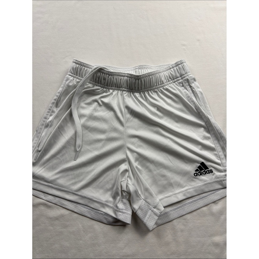 Adidas Kids White Squadra 21 Soccer Shorts DW9147 Boys Girls Size XS 4-6‎